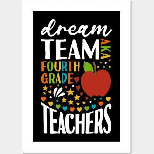 Dream Team AKA 4th Grade Teachers Back to School Posters and Art